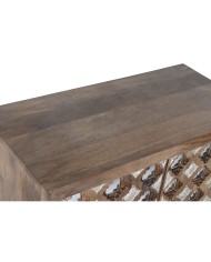 Credenza Home ESPRIT Marrone Nero Argentato 80 x 38 x 80 cm