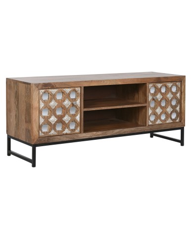 Mobile TV Home ESPRIT Marrone Nero Argentato Legno di mango Specchio 130 x 40 x 55,5 cm Mobile TV Home ESPRIT Marrone Nero Argentato Legno di mango Specchio 130 x 40 x 55,5 cm