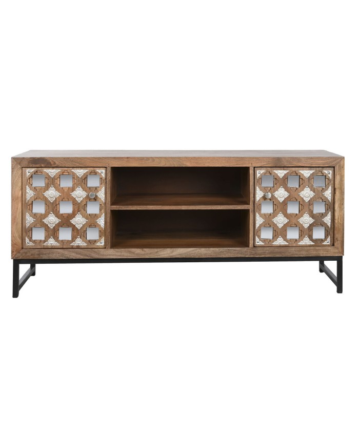 Mobile TV Home ESPRIT Marrone Nero Argentato Legno di mango Specchio 130 x 40 x 55,5 cm Mobile TV Home ESPRIT Marrone Nero Argentato Legno di mango Specchio 130 x 40 x 55,5 cm