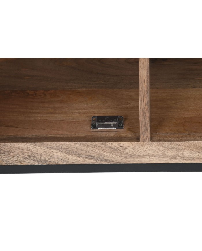 Mobile TV Home ESPRIT Marrone Nero Argentato Legno di mango Specchio 130 x 40 x 55,5 cm Mobile TV Home ESPRIT Marrone Nero Argentato Legno di mango Specchio 130 x 40 x 55,5 cm