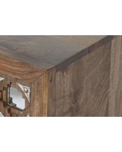 Mobile TV Home ESPRIT Marrone Nero Argentato Legno di mango Specchio 130 x 40 x 55,5 cm Mobile TV Home ESPRIT Marrone Nero Argentato Legno di mango Specchio 130 x 40 x 55,5 cm