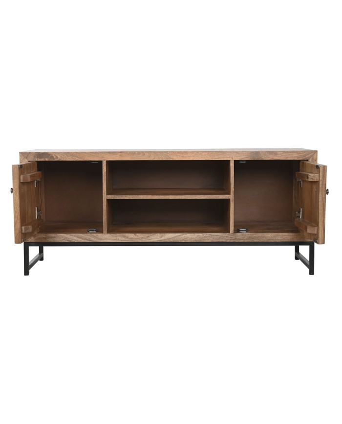 Mobile TV Home ESPRIT Marrone Nero Argentato Legno di mango Specchio 130 x 40 x 55,5 cm Mobile TV Home ESPRIT Marrone Nero Argentato Legno di mango Specchio 130 x 40 x 55,5 cm