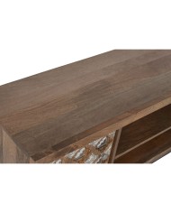 Mobile TV Home ESPRIT Marrone Nero Argentato Legno di mango Specchio 130 x 40 x 55,5 cm Mobile TV Home ESPRIT Marrone Nero Argentato Legno di mango Specchio 130 x 40 x 55,5 cm