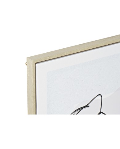 Quadro DKD Home Decor Viso Scandinavo 45 x 2,5 x 60 cm (4 Unità)