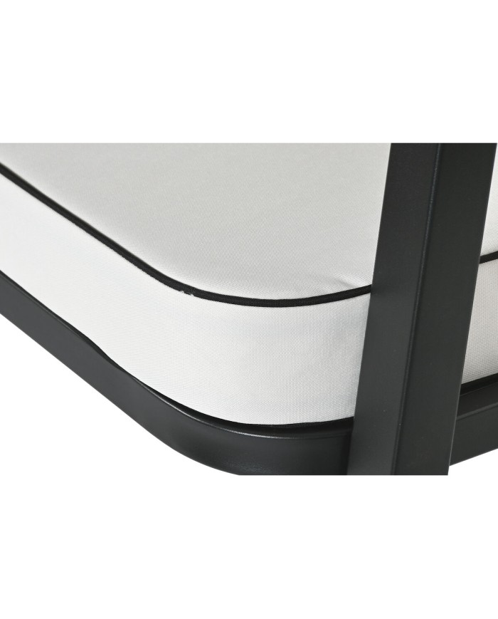 Mobili da giardino Home ESPRIT Bianco Nero 123 x 66 x 72 cm 123 x 66 x 74 cm (4 Pezzi)