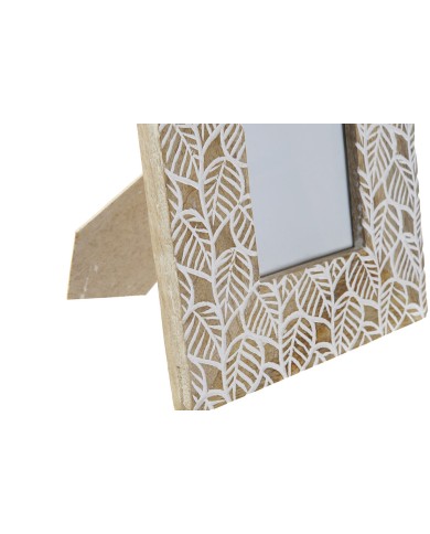 Cornice Portafoto DKD Home Decor Bianco Naturale Cristallo Legno di mango Indiano 20 x 1,3 x 25 cm Cornice Portafoto DKD Home Decor Bianco Naturale Cristallo Legno di mango Indiano 20 x 1,3 x 25 cm