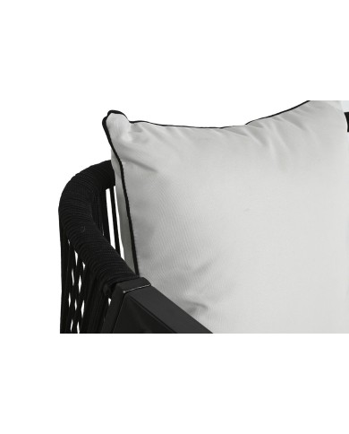 Mobili da giardino Home ESPRIT Bianco Nero 123 x 66 x 72 cm 123 x 66 x 74 cm (4 Pezzi) Mobili da giardino Home ESPRIT Bianco Nero 123 x 66 x 72 cm 123 x 66 x 74 cm (4 Pezzi)