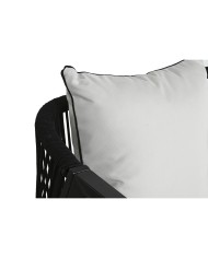 Mobili da giardino Home ESPRIT Bianco Nero 123 x 66 x 72 cm 123 x 66 x 74 cm (4 Pezzi)