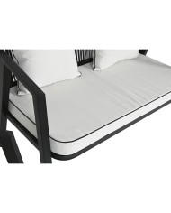 Mobili da giardino Home ESPRIT Bianco Nero 123 x 66 x 72 cm 123 x 66 x 74 cm (4 Pezzi)