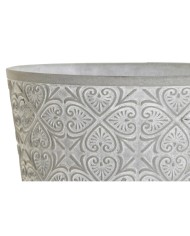 Vaso DKD Home Decor Grigio Cemento 17 x 17 x 14,5 cm (3 Unità)