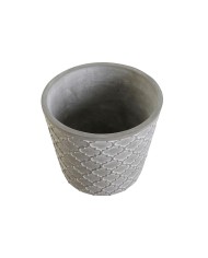 Vaso DKD Home Decor Grigio Cemento 17 x 17 x 14,5 cm (3 Unità)