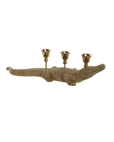 Statua Decorativa Home ESPRIT Dorato Candelabro 42,5 x 12,5 x 11,5 cm Statua Decorativa Home ESPRIT Dorato Candelabro 42,5 x 12,5 x 11,5 cm