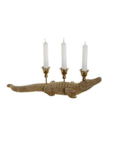 Statua Decorativa Home ESPRIT Dorato Candelabro 42,5 x 12,5 x 11,5 cm Statua Decorativa Home ESPRIT Dorato Candelabro 42,5 x 12,5 x 11,5 cm