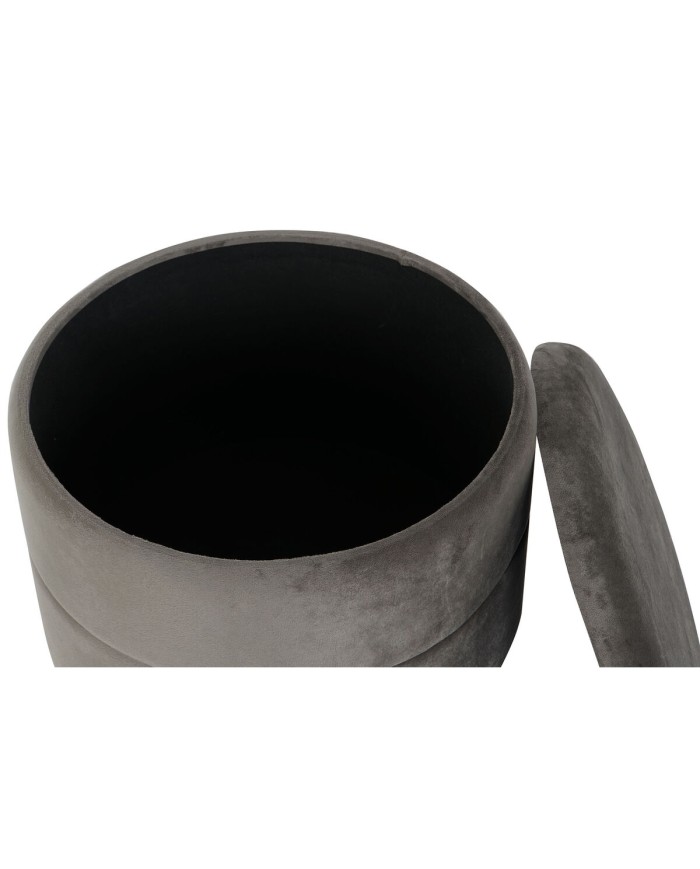 Poggiapiedi DKD Home Decor Dorato Grigio scuro Poliestere Metallo 38 x 38 x 41 cm Poggiapiedi DKD Home Decor Dorato Grigio scuro Poliestere Metallo 38 x 38 x 41 cm