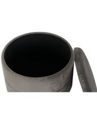 Poggiapiedi DKD Home Decor Dorato Grigio scuro Poliestere Metallo 38 x 38 x 41 cm Poggiapiedi DKD Home Decor Dorato Grigio scuro Poliestere Metallo 38 x 38 x 41 cm