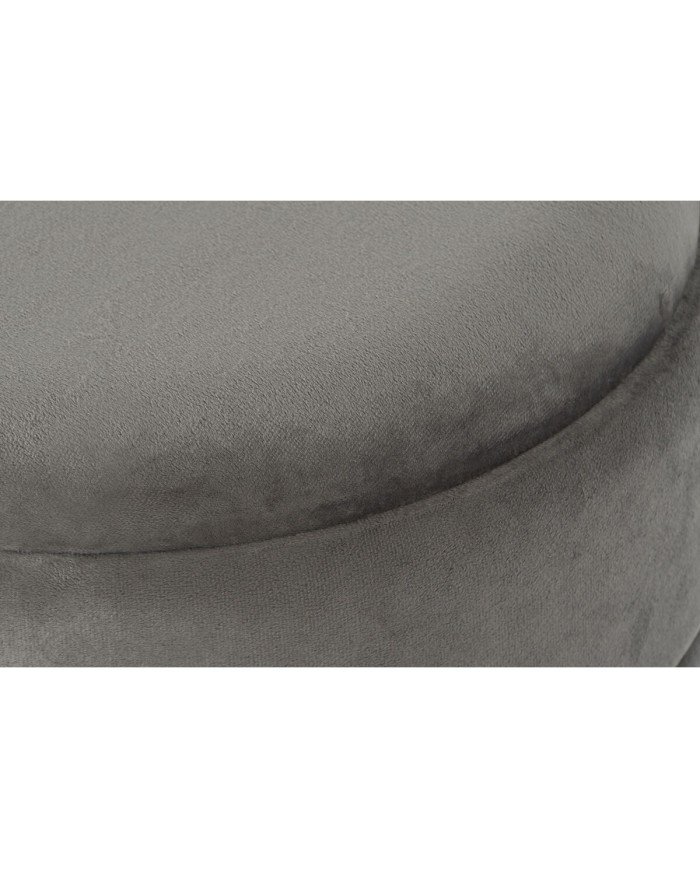 Poggiapiedi DKD Home Decor Dorato Grigio scuro Poliestere Metallo 38 x 38 x 41 cm Poggiapiedi DKD Home Decor Dorato Grigio scuro Poliestere Metallo 38 x 38 x 41 cm