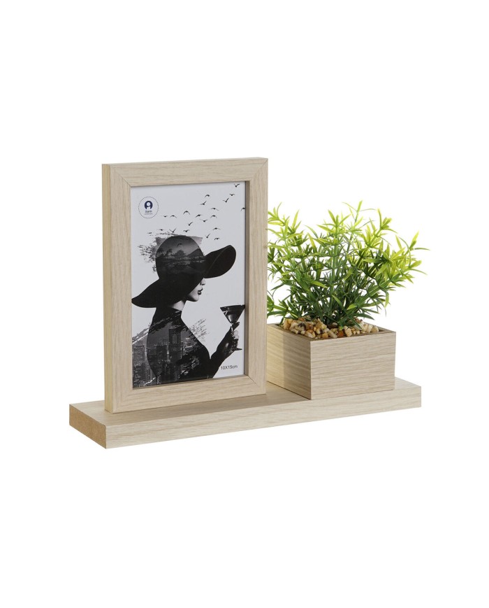 Cornice Portafoto Home ESPRIT Naturale Legno MDF Scandinavo 25 x 7 x 19 cm
