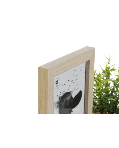 Cornice Portafoto Home ESPRIT Naturale Legno MDF Scandinavo 25 x 7 x 19 cm Cornice Portafoto Home ESPRIT Naturale Legno MDF Scandinavo 25 x 7 x 19 cm