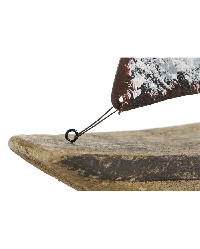 Statua Decorativa Home ESPRIT Bianco Naturale Barca a vela Finitura invecchiata 35,3 x 8 x 46,5 cm Statua Decorativa Home ESPRIT Bianco Naturale Barca a vela Finitura invecchiata 35,3 x 8 x 46,5 cm