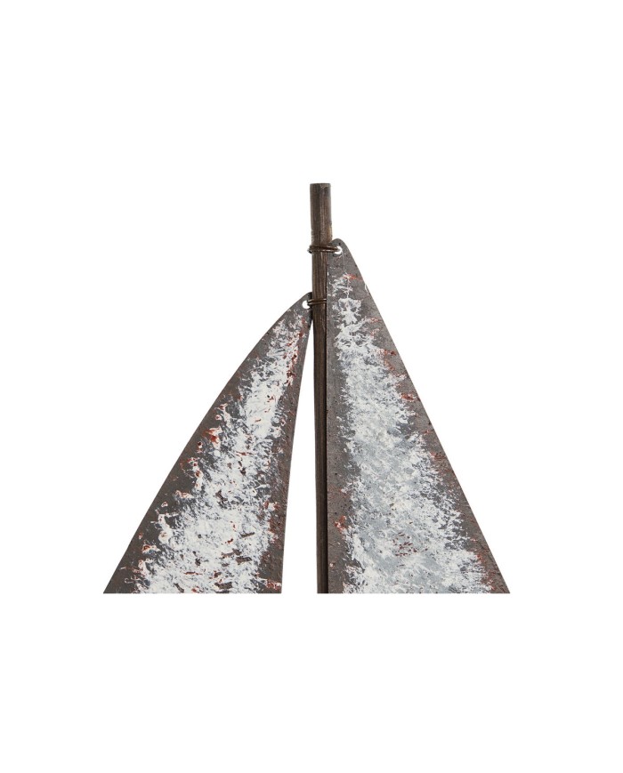 Statua Decorativa Home ESPRIT Bianco Naturale Barca a vela Finitura invecchiata 26 x 6 x 34 cm Statua Decorativa Home ESPRIT Bianco Naturale Barca a vela Finitura invecchiata 26 x 6 x 34 cm