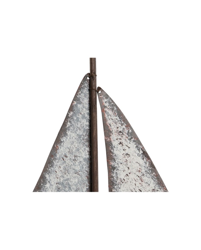 Statua Decorativa Home ESPRIT Bianco Naturale Barca a vela Finitura invecchiata 35,3 x 8 x 46,5 cm Statua Decorativa Home ESPRIT Bianco Naturale Barca a vela Finitura invecchiata 35,3 x 8 x 46,5 cm