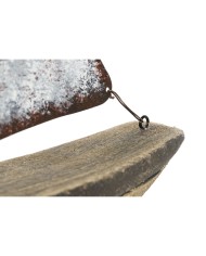 Statua Decorativa Home ESPRIT Bianco Naturale Barca a vela Finitura invecchiata 26 x 6 x 34 cm Statua Decorativa Home ESPRIT Bianco Naturale Barca a vela Finitura invecchiata 26 x 6 x 34 cm