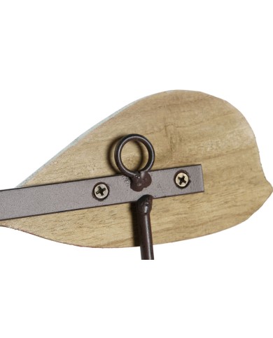 Appendiabiti da parete Home ESPRIT Bianco Blu cielo Metallo Legno di paulownia Balena 45 x 10 x 17,5 cm (2 Unità) Appendiabiti da parete Home ESPRIT Bianco Blu cielo Metallo Legno di paulownia Balena 45 x 10 x 17,5 cm (2 Unità)