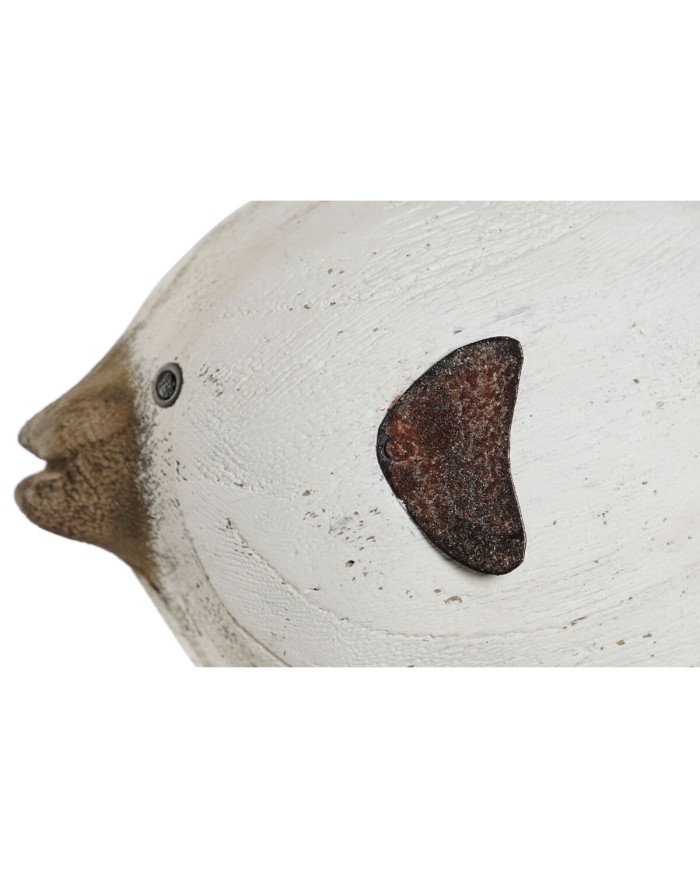 Statua Decorativa Home ESPRIT Bianco Naturale Pesce 24 x 10 x 33 cm Statua Decorativa Home ESPRIT Bianco Naturale Pesce 24 x 10 x 33 cm