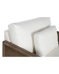 Poltrona Home ESPRIT Bianco Naturale 93 x 86 x 88 cm