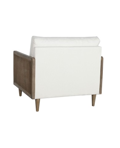 Poltrona Home ESPRIT Bianco Naturale 93 x 86 x 88 cm