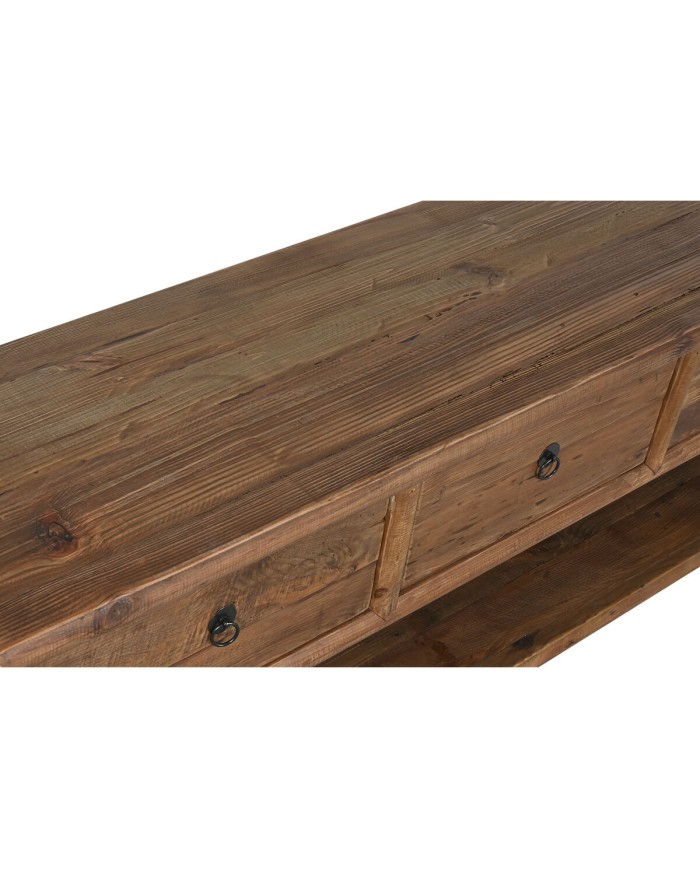 Mobile TV Home ESPRIT Marrone Pino Legno Riciclato 200 x 45 x 55 cm Mobile TV Home ESPRIT Marrone Pino Legno Riciclato 200 x 45 x 55 cm