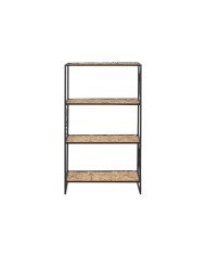 Scaffale Home ESPRIT Nero Metallo Fibra 50 x 25 x 88 cm
