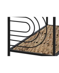 Scaffale Home ESPRIT Nero Metallo Fibra 50 x 25 x 88 cm