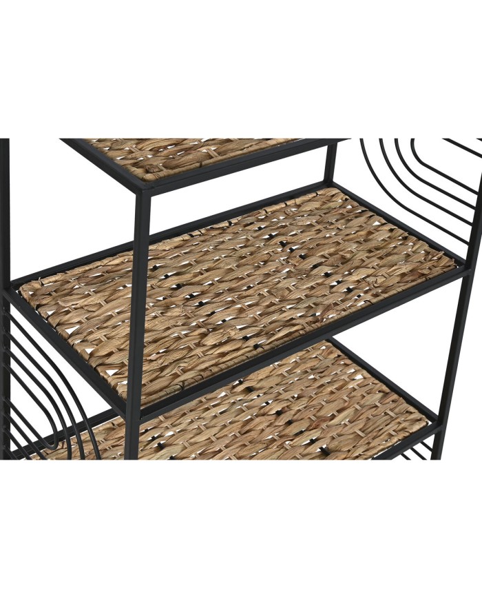 Scaffale Home ESPRIT Nero Metallo Fibra 50 x 25 x 88 cm