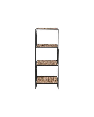 Scaffale Home ESPRIT Nero Metallo Fibra 35 x 35 x 98 cm Scaffale Home ESPRIT Nero Metallo Fibra 35 x 35 x 98 cm