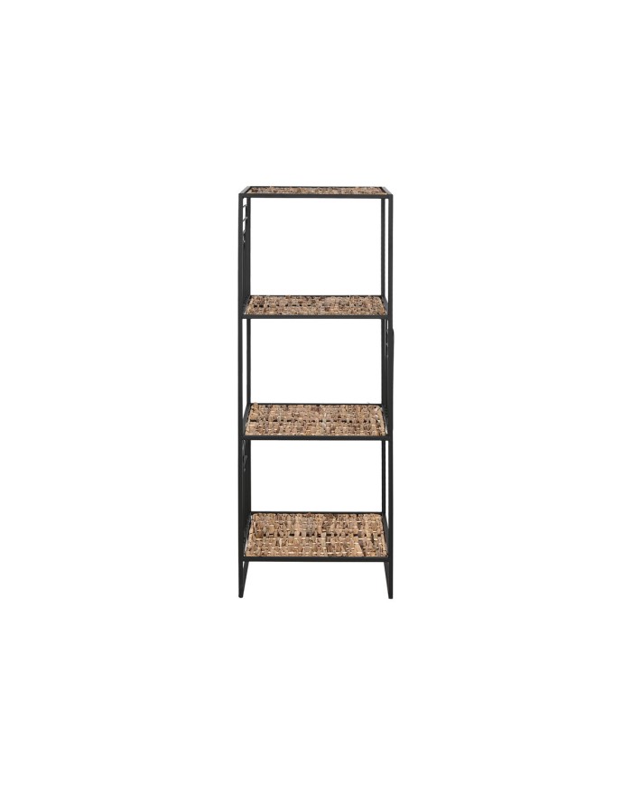 Scaffale Home ESPRIT Nero Metallo Fibra 35 x 35 x 98 cm