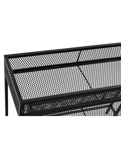 Set di vasi da fiori Home ESPRIT Nero Metallo 70 x 25 x 60 cm Set di vasi da fiori Home ESPRIT Nero Metallo 70 x 25 x 60 cm