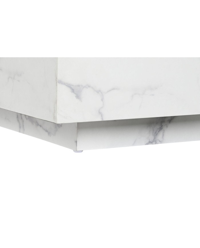 Tavolino da Caffè Home ESPRIT Bianco Legno MDF 90 x 90 x 35 cm Tavolino da Caffè Home ESPRIT Bianco Legno MDF 90 x 90 x 35 cm