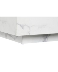 Tavolino da Caffè Home ESPRIT Bianco Legno MDF 90 x 90 x 35 cm Tavolino da Caffè Home ESPRIT Bianco Legno MDF 90 x 90 x 35 cm