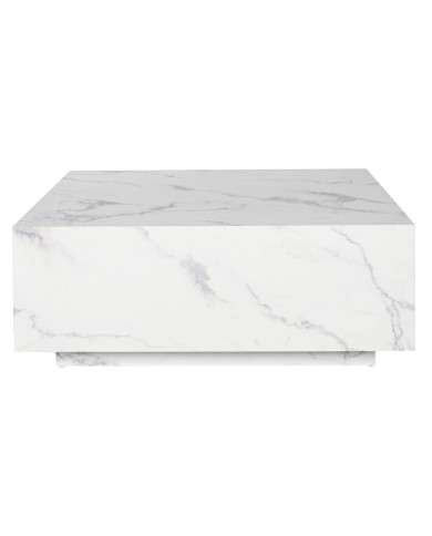 Tavolino da Caffè Home ESPRIT Bianco Legno MDF 90 x 90 x 35 cm