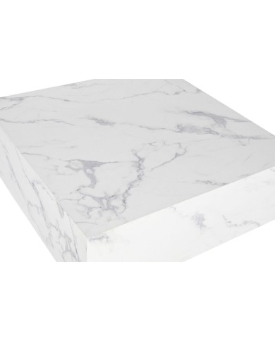 Tavolino da Caffè Home ESPRIT Bianco Legno MDF 90 x 90 x 35 cm