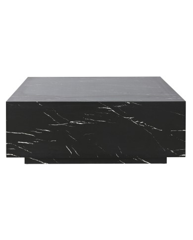 Tavolino da Caffè Home ESPRIT Nero Legno MDF 90 x 90 x 35 cm