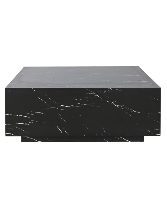 Tavolino da Caffè Home ESPRIT Nero Legno MDF 90 x 90 x 35 cm