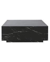 Tavolino da Caffè Home ESPRIT Nero Legno MDF 90 x 90 x 35 cm