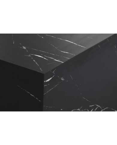 Tavolino da Caffè Home ESPRIT Nero Legno MDF 90 x 90 x 35 cm