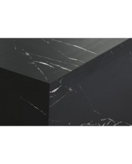 Tavolino da Caffè Home ESPRIT Nero Legno MDF 90 x 90 x 35 cm