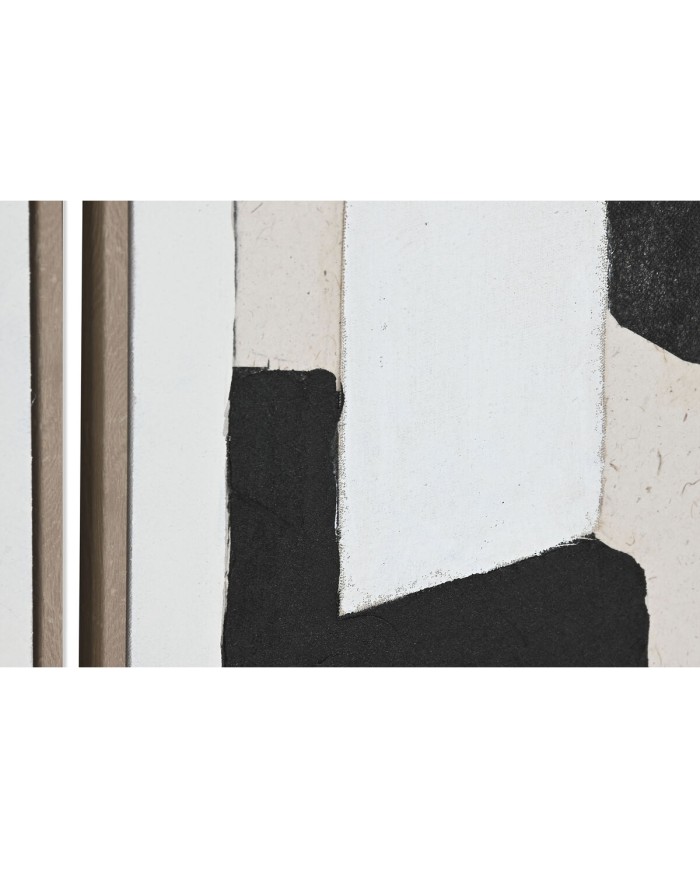 Quadro Home ESPRIT Astratto Città 82,3 x 4,5 x 82,3 cm (2 Unità)