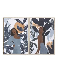 Quadro Home ESPRIT Astratto Moderno 103 x 4,5 x 143 cm (2 Unità)