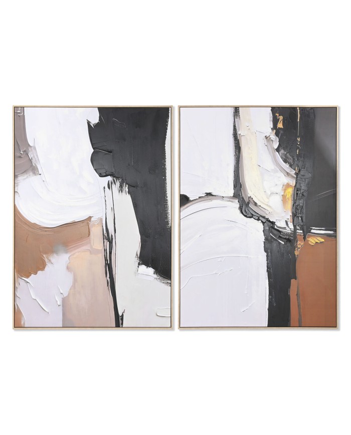 Quadro Home ESPRIT Astratto Moderno 103 x 4,5 x 143 cm (2 Unità)