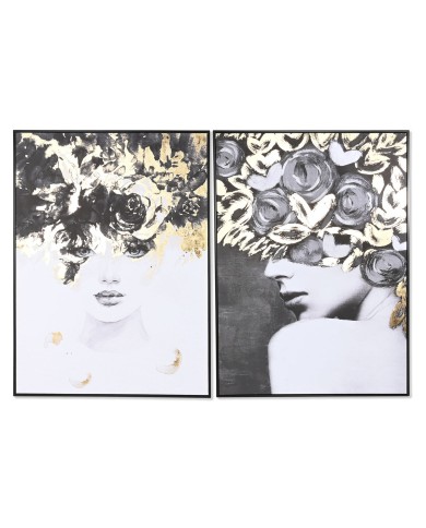 Quadro Home ESPRIT Donna 103 x 4,5 x 143 cm (2 Unità)